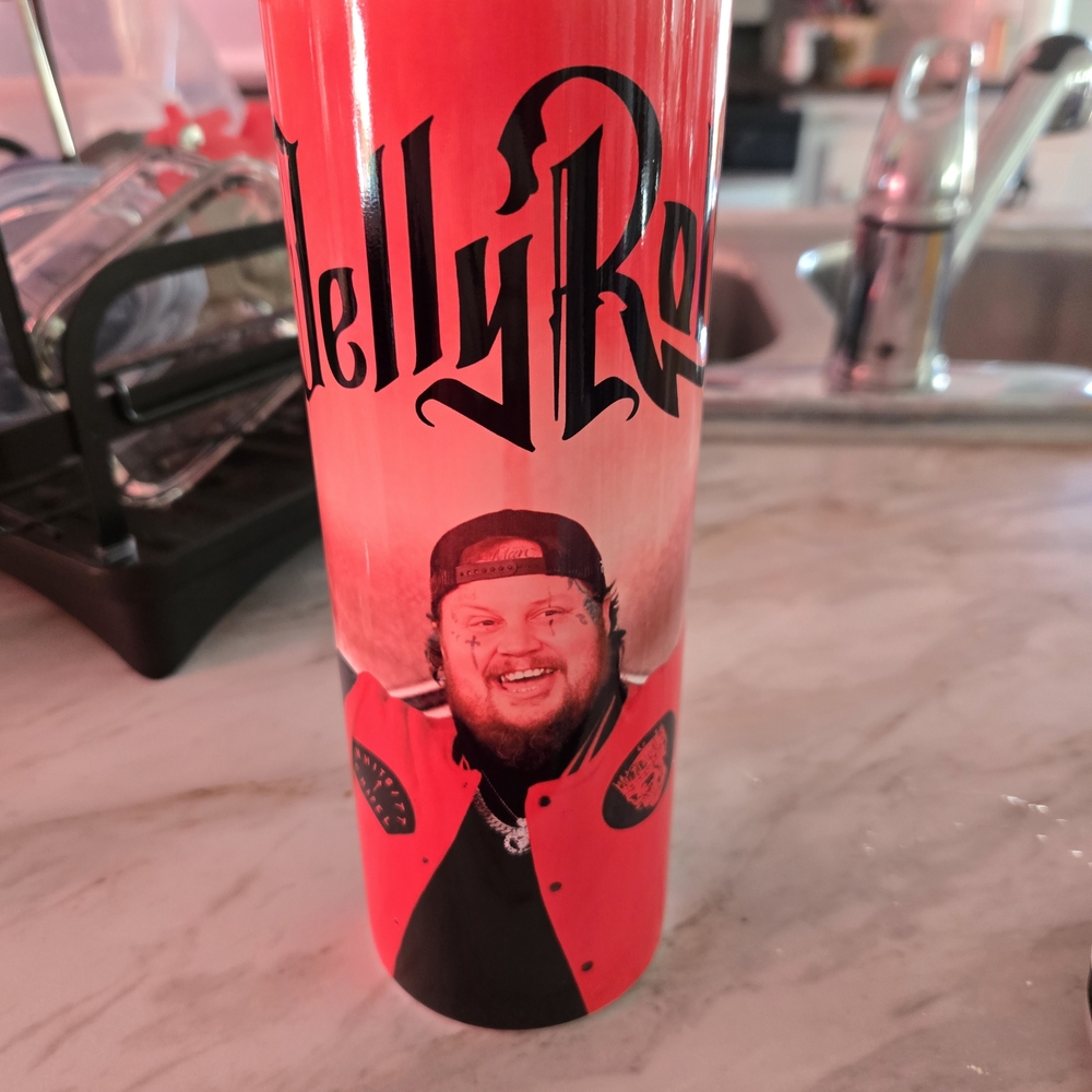 Jelly Roll Red Graphic Candle